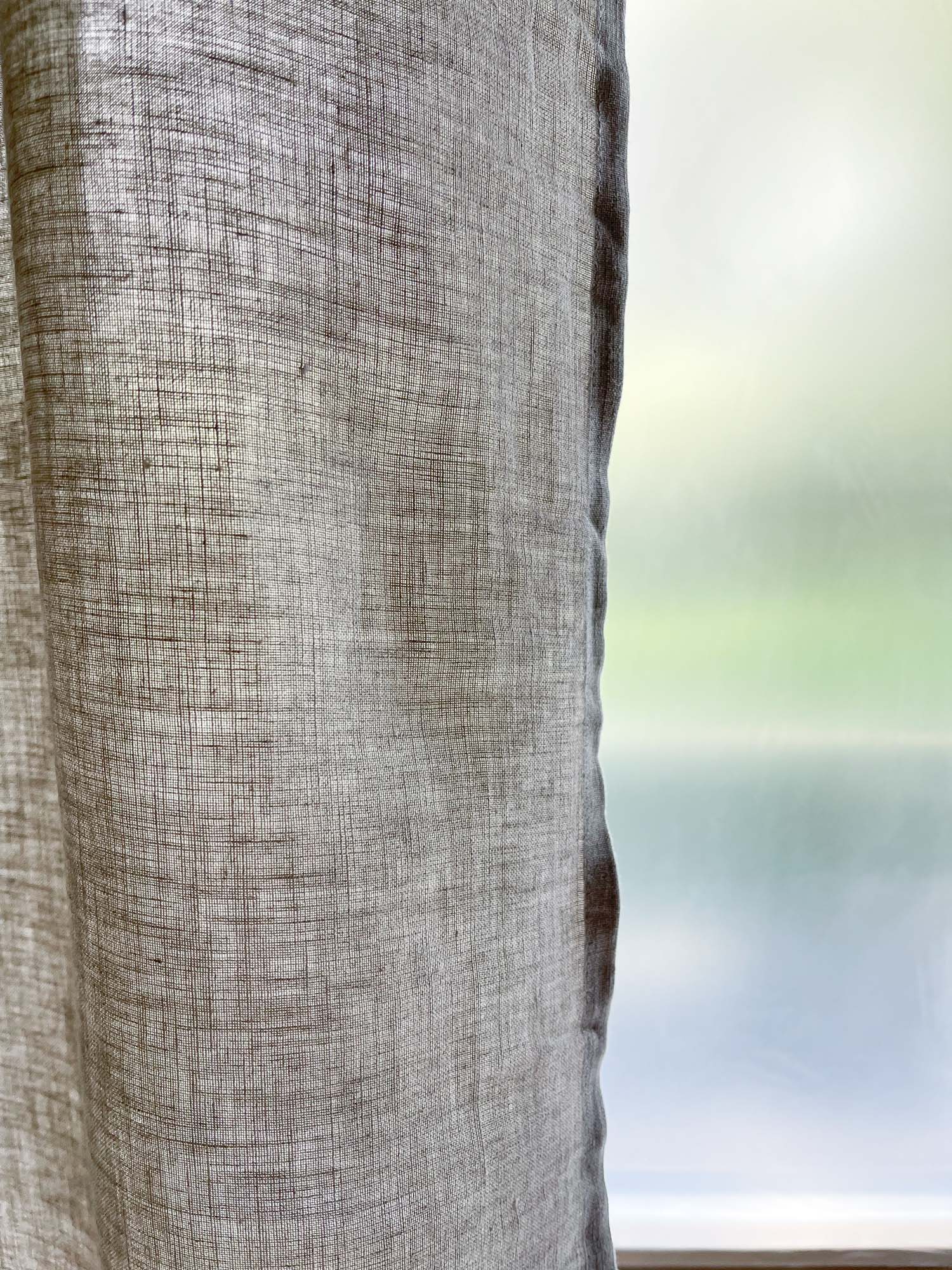 Mellantunga Linnegardiner – Beige, 2-pack