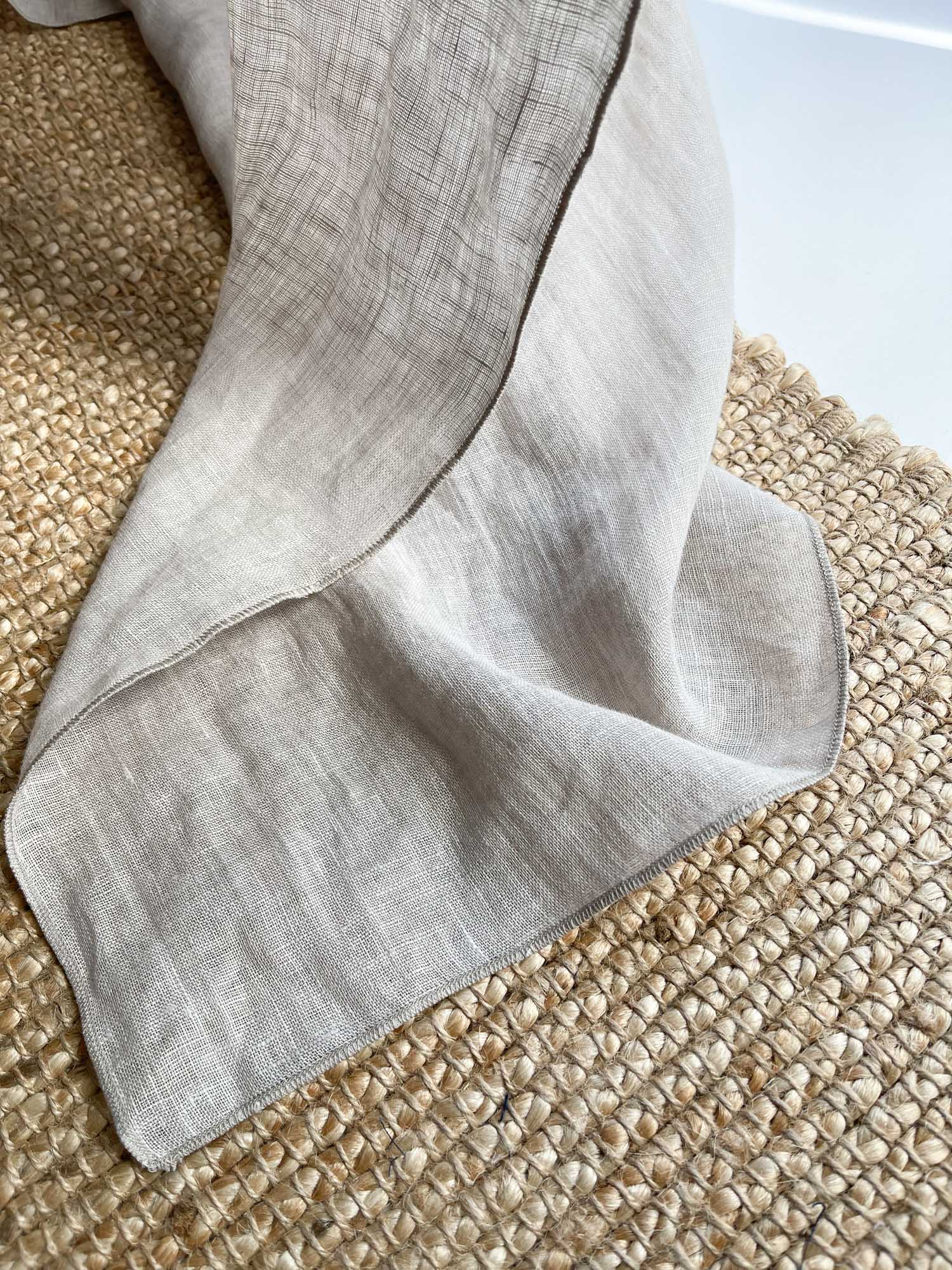 Tunna linnegardiner – Beige, enkel panel