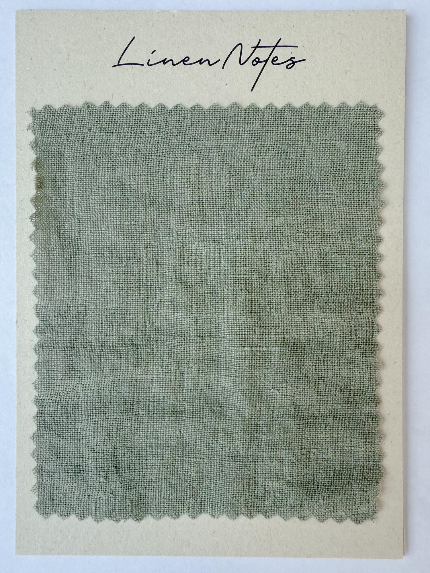 Leinenstoff-Muster 180 g/m² - Salbeigrün