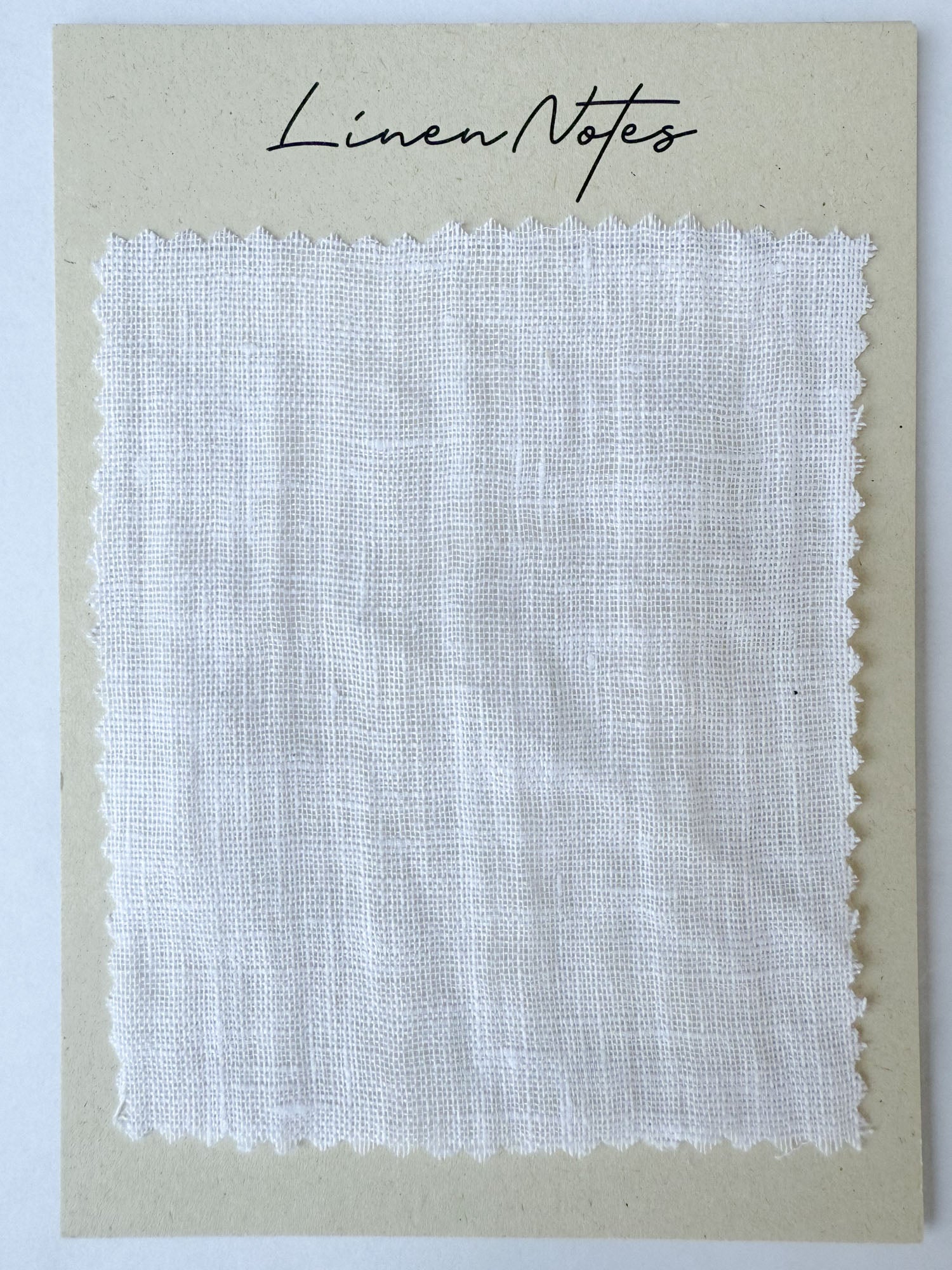 Linnetygprover 90 g/m² – Vit