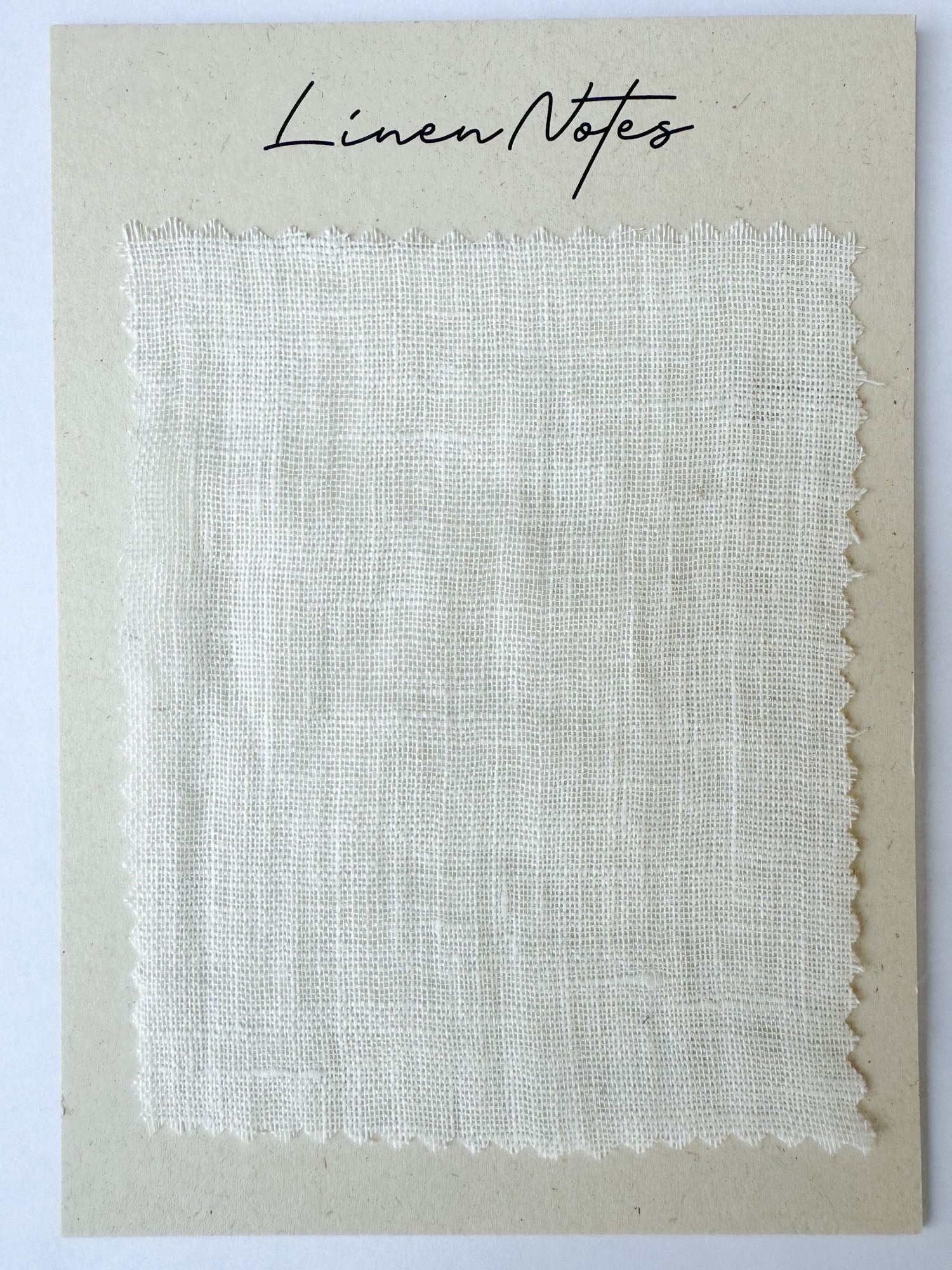 Linnetygprover 90 g/m² – Off White