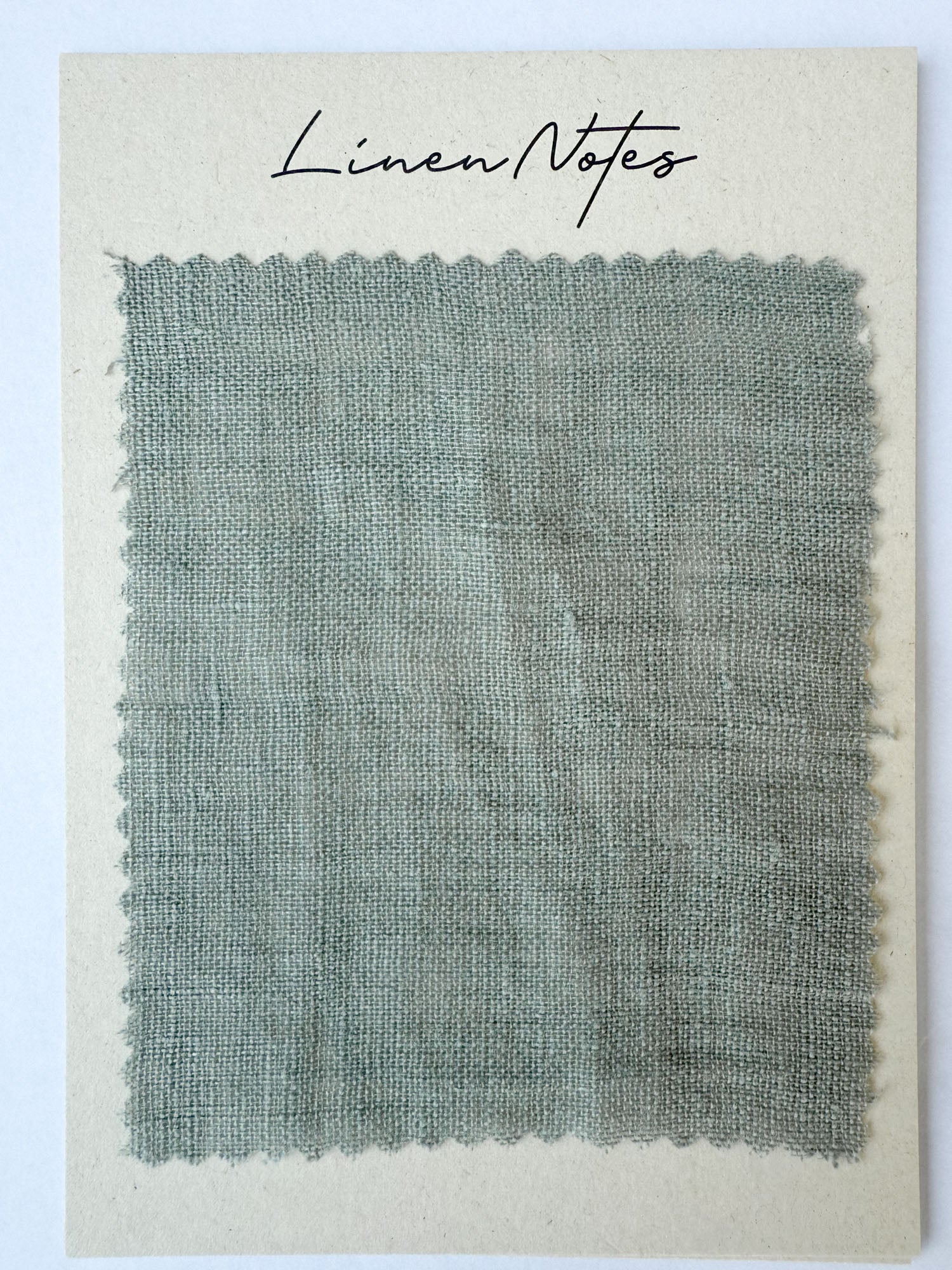 Linnetygprover 90 g/m² – Salviagrön