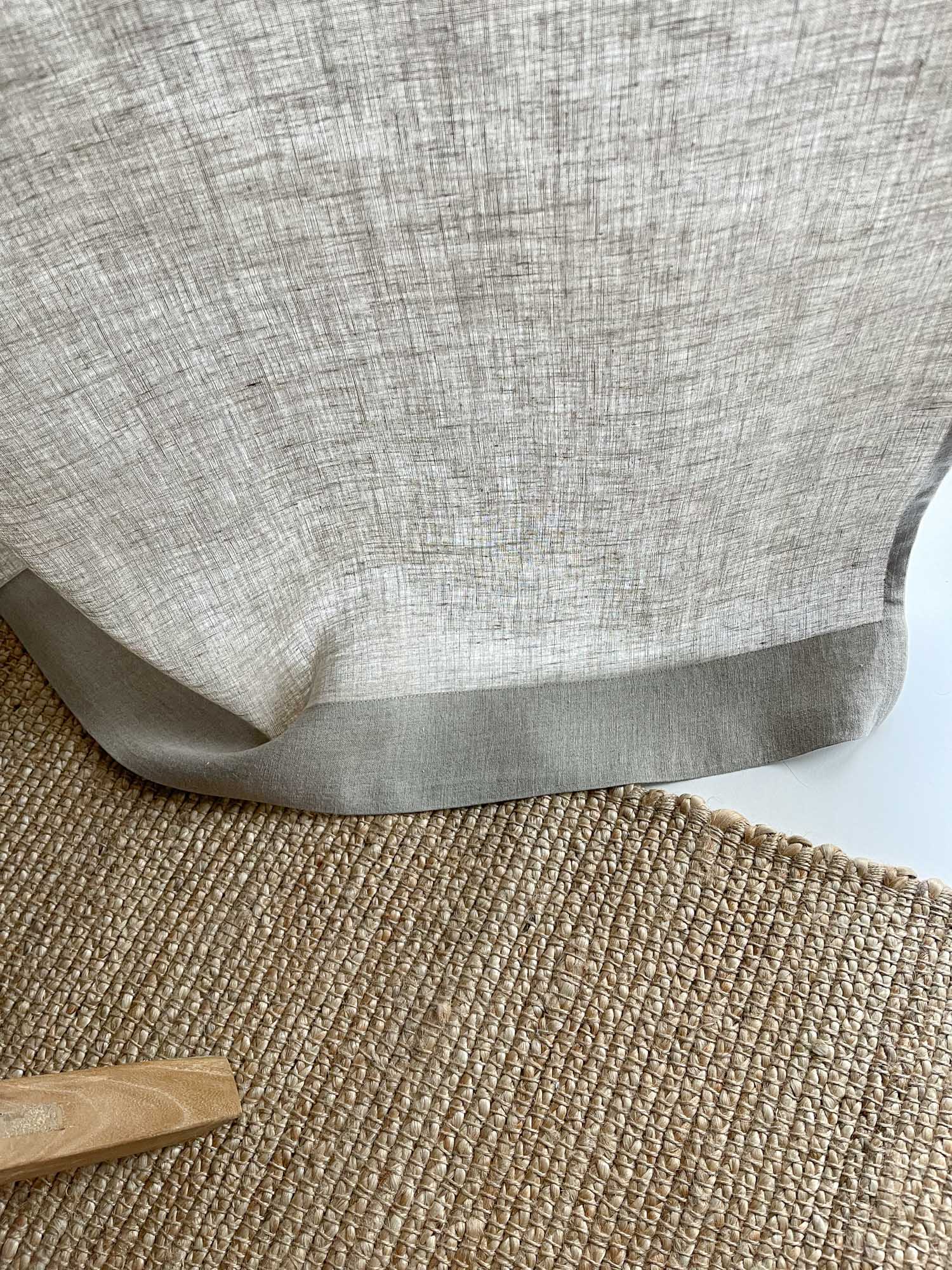 Mellantunga Linnegardiner – Beige, 2-pack