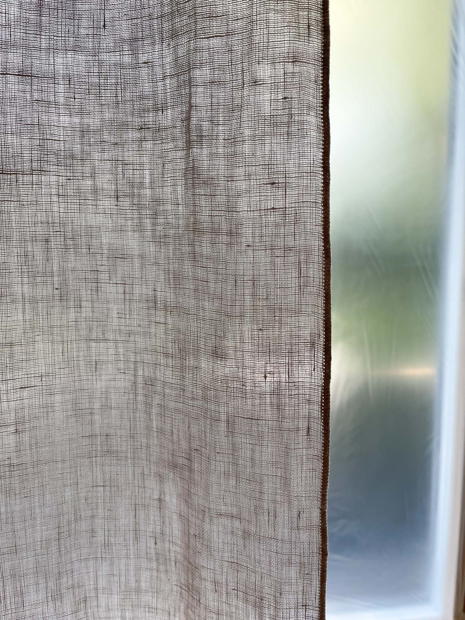 Tunna linnegardiner – Beige, enkel panel